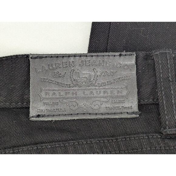 Lauren Ralph Lauren Manhattan Black Embroidered Jeans NWT size 4 MSRP‎ $139.00 - Picture 8 of 11